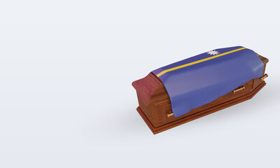 3d coffin Nauru flag rendering right view