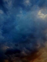 Fototapeta na wymiar Dramatic sky with clouds