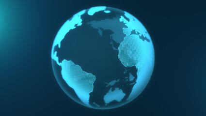 デジタル風の地球の背景