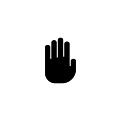 Hand icon. Modern simple sign. Symbol for website, web button, mobile app. Logo illustration. EPS-10. Vector image.