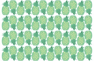 Pattern Vector Pineapple Artistic Background