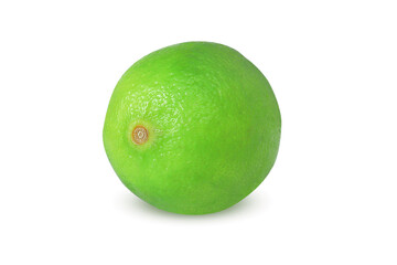 Lime on isolated white background