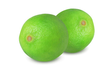 Lime on isolated white background