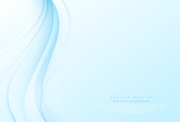 Abstract light blue gradient wave background modern design ideas. vector illustration for the backdrop of the banner, poster, business presentation, website