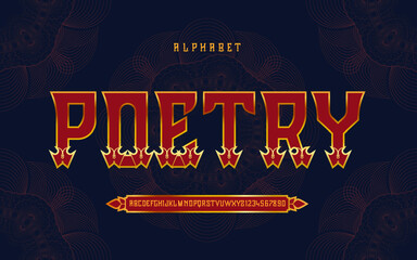 Elegant font luxury typography fonts logo font premium vector Premium Vector