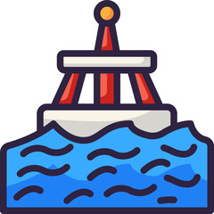 buoy line icon
