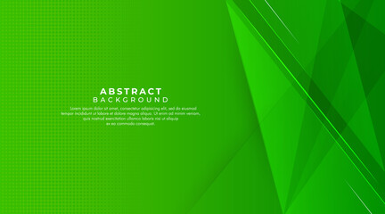 Minimal geometric background. Green shapes composition. Vector abstract background texture design, banner, bright poster. Minimalist backdrop