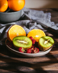 kiwi and orange