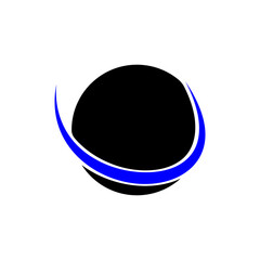 abstract blue circle icon