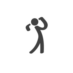 Golf sport vector icon