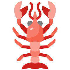lobster flat icon