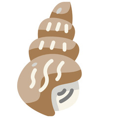 seashell flat icon