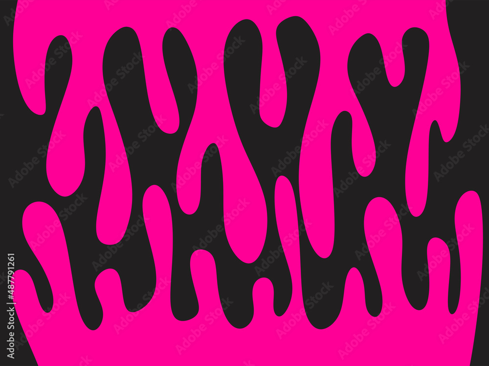 Poster simple background with melting liquid pattern