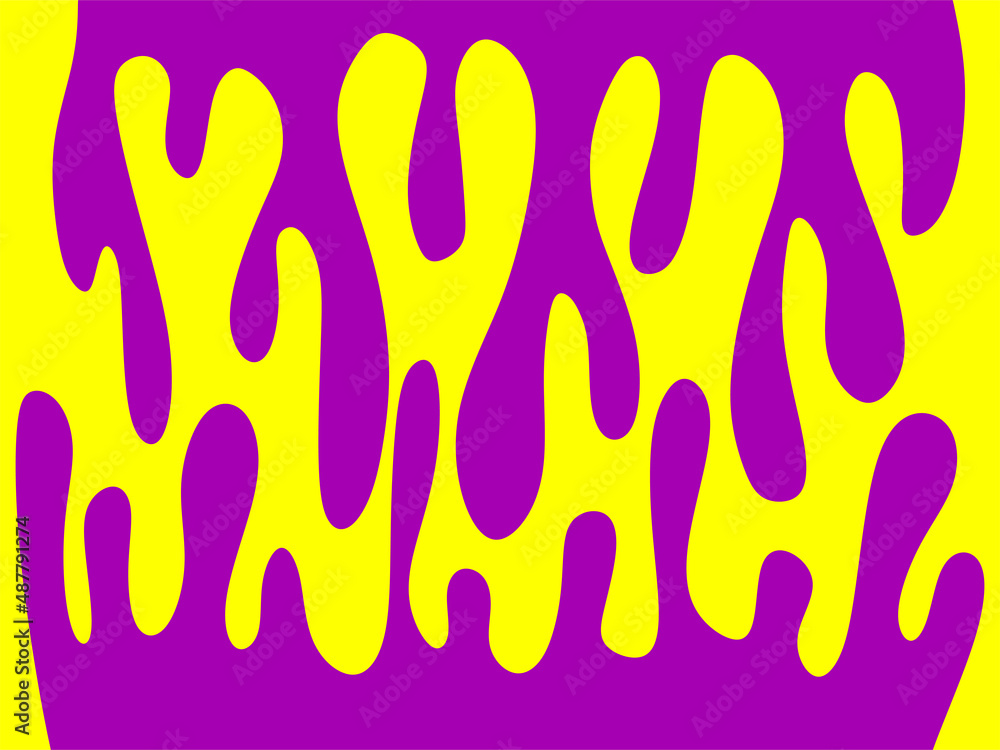 Poster simple background with melting liquid pattern