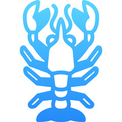lobster gradient icon