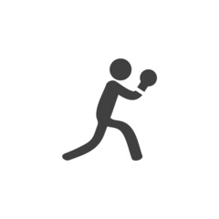 Fototapeta na wymiar Ping pong sport vector icon