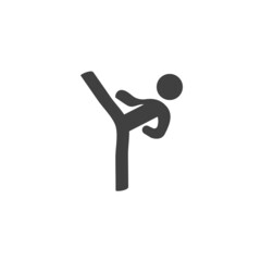 Taekwondo sport vector icon