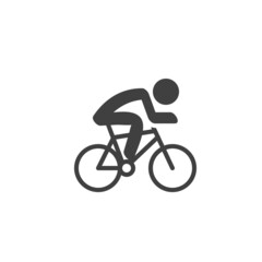 Cycle sport vector icon