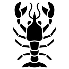 lobster solid icon