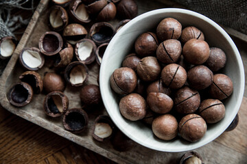 macadamia nut on the table