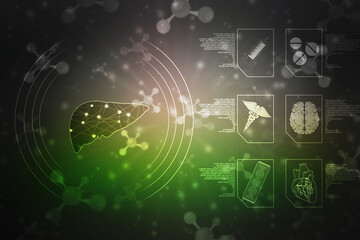 Obraz premium Medical and Health care concept background, Medical Science, Biotechnology concept background