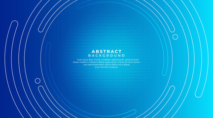 Minimal geometric background, with lines white circle. Vector abstract bright. Template for modern banner, poster, cover. Vector illustration