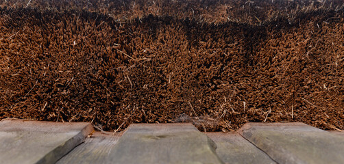 Part of an old thatched roof