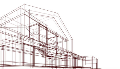 architectural sketch of a building