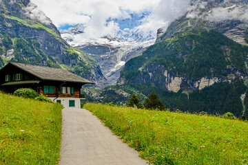 Grindelwald, Schreckhorn, Pfingstegg, Unterer Grindelwaldgletscher, Eiger, Eigernordwand,...