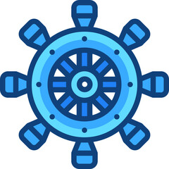 Obraz premium rudder Two Tone icon
