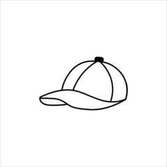 sports cap icon vector illustration symbol