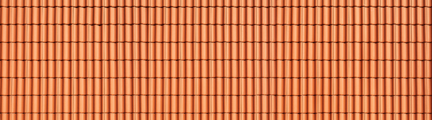 Perfect red brick facade in panoramic format.