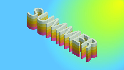 A colorful banner for the summer vibe