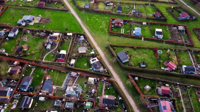 Alloment Garden Aerial View