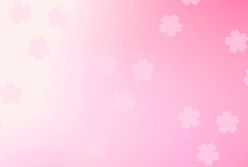 桜マーク　グラデーション背景