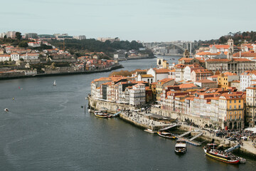 Fototapeta na wymiar view of the old town of porto country