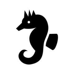 Seahorse icon isolated on white background