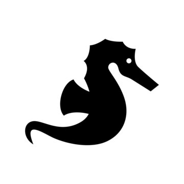 Seahorse icon isolated on white background