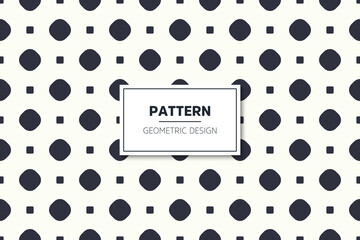Seamless pattern with colorful geometric art elements