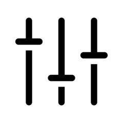 Equalizer icon isolated on white background