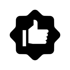 Recommendation icon isolated on white background