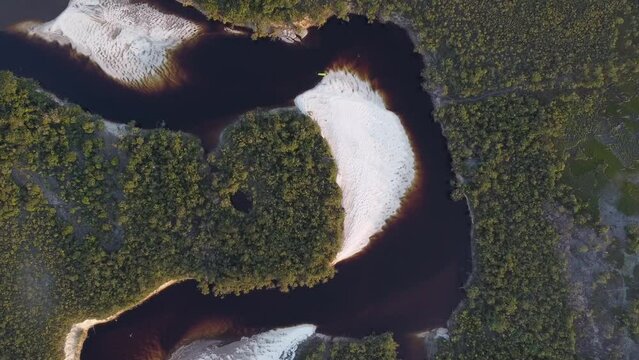 VISTA AEREA RIO EN COLOMBIA