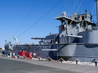 三笠公園に鎮座する戦艦三笠