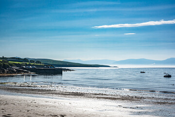View of the coast and the sea along Dingle Bay, Ireland
