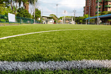 beautiful soccer field © anderson