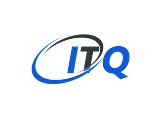 ITQ letter creative modern elegant swoosh logo design