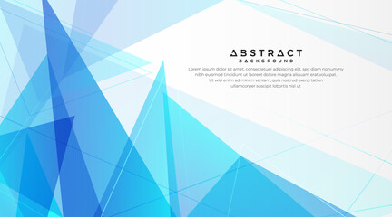 Abstract light blue and white gradient polygon geometric pattern element background. Modern minimalist design. Colorful futuristic triangle graphic creative concept. Vector illustration