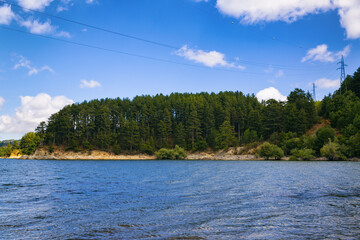 Cecita Lake. The Sila National Park located in Camigliatello Silano