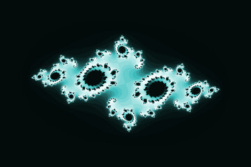 Mandelbrot fractal is a never-ending pattern. Computer generated Fractal design. Magic fractals are infinitely complex patterns that are self-similar across different scales