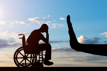 Concept of discrimination and disrespect for people with disabilities